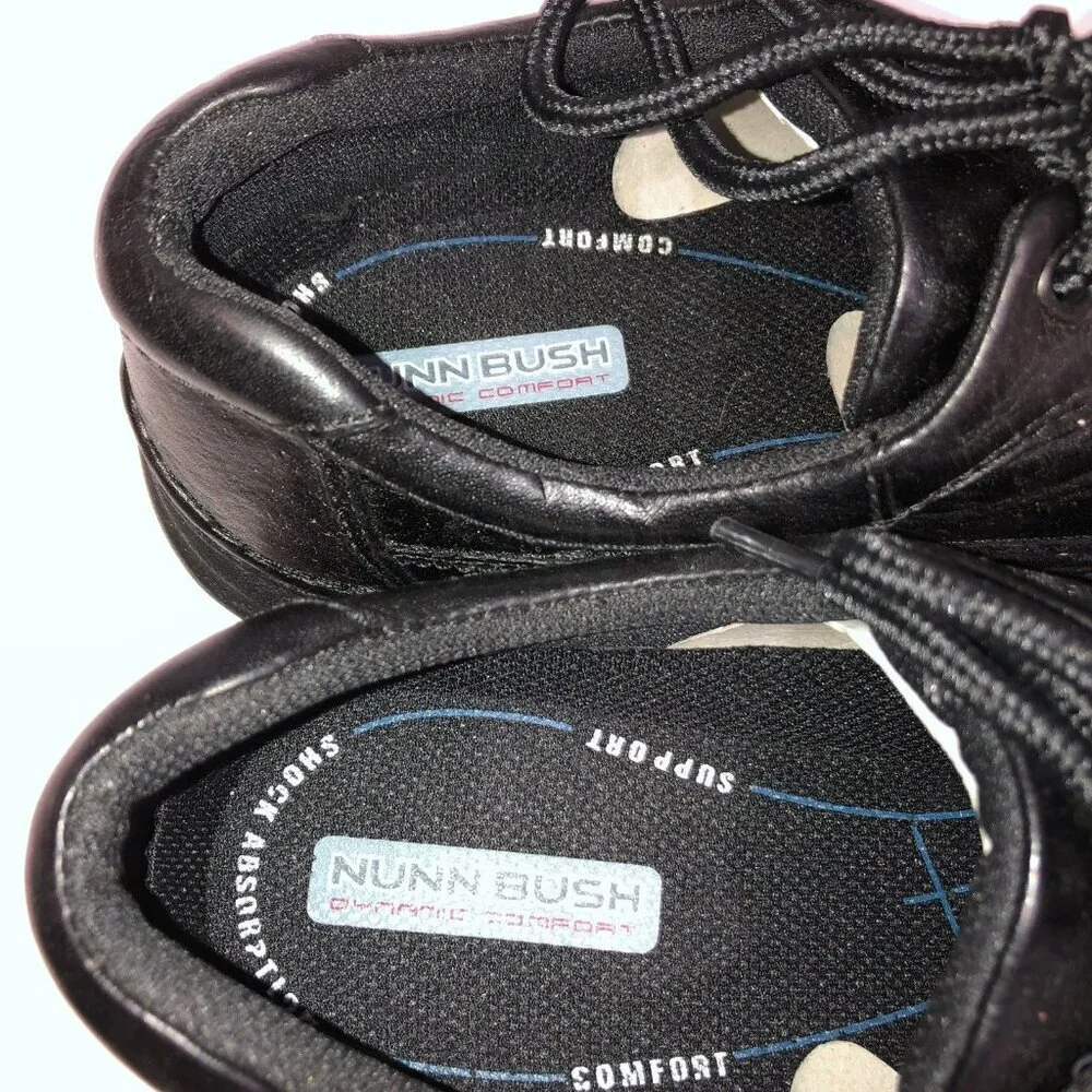 New Nunn Bush Mens Size 8.5 Black Slip-Resistant Work Shoes Oxfords Sneakers